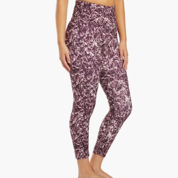 Balance Yoga Purple Printed High Waist Leggings Size Large Marble Speckle Yoga L - Picture 15 of 15